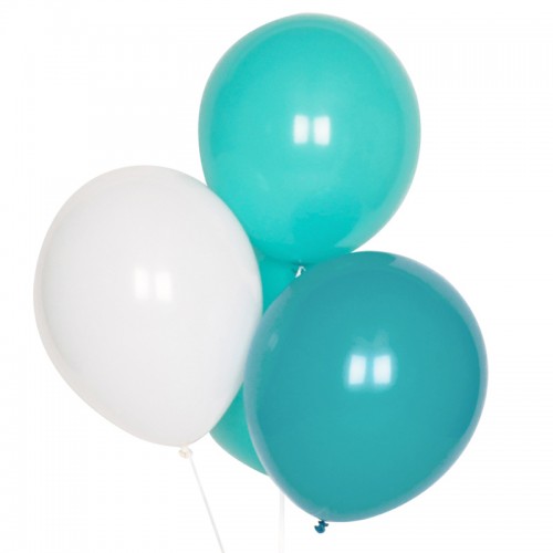 Balões Trio Azul Água